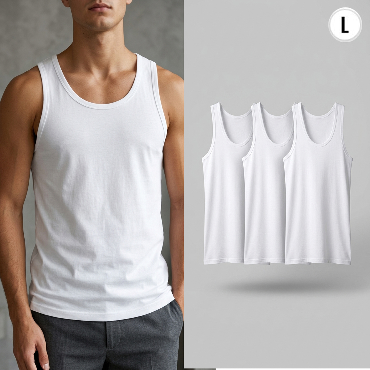 Mens Vest Pack 1x3 Pieces