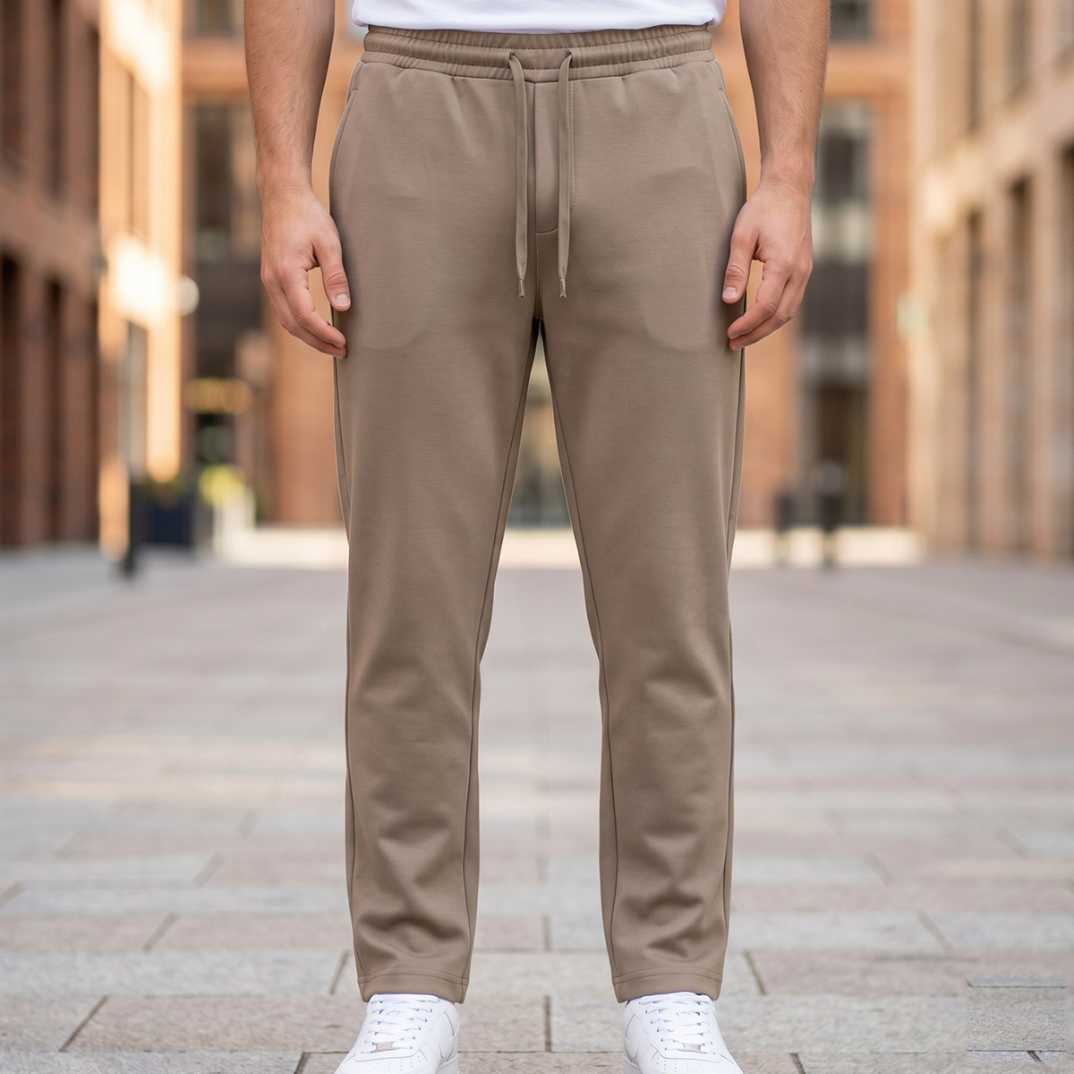 Mens Cotton Track Pant Open