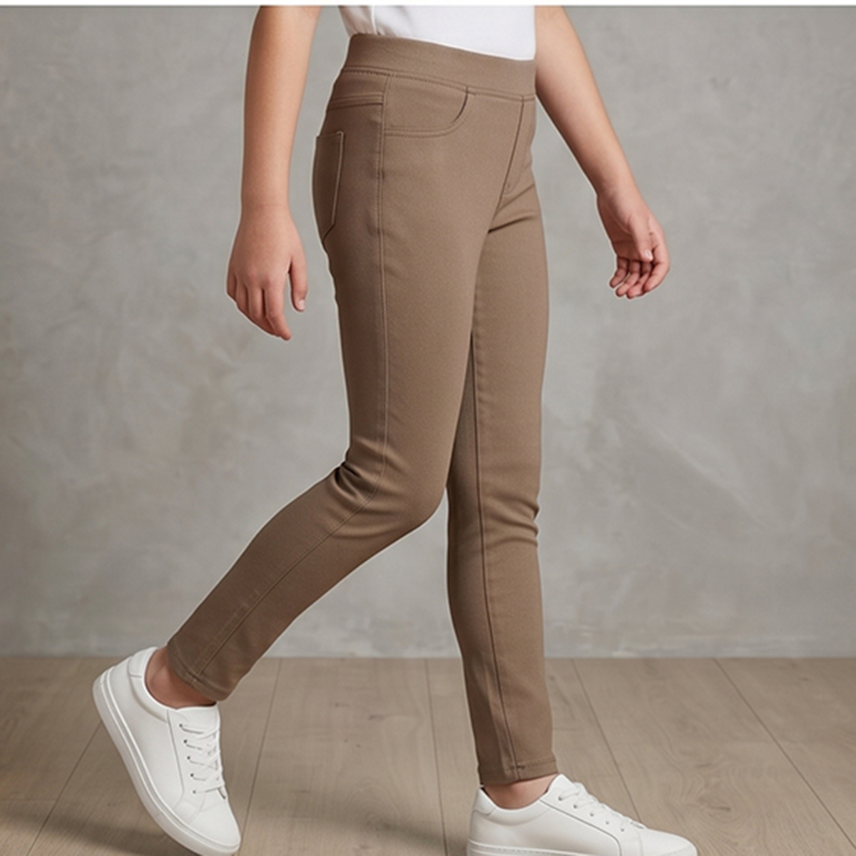 Girls Cotton Pant Plain