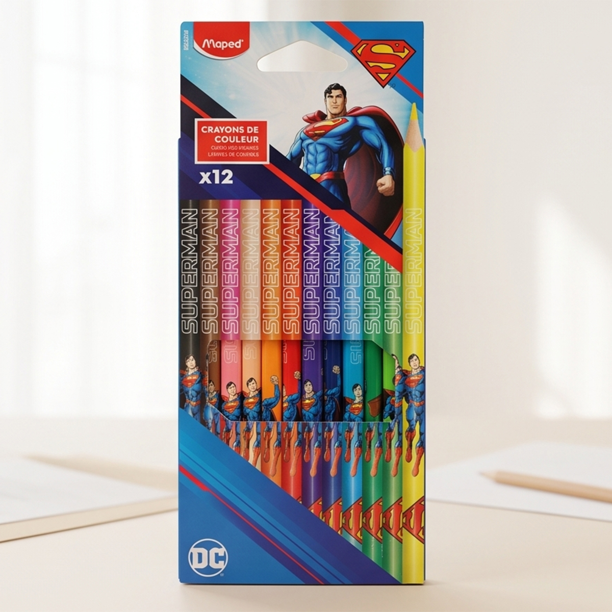 Maped Superman Color Pencils 12 Pieces