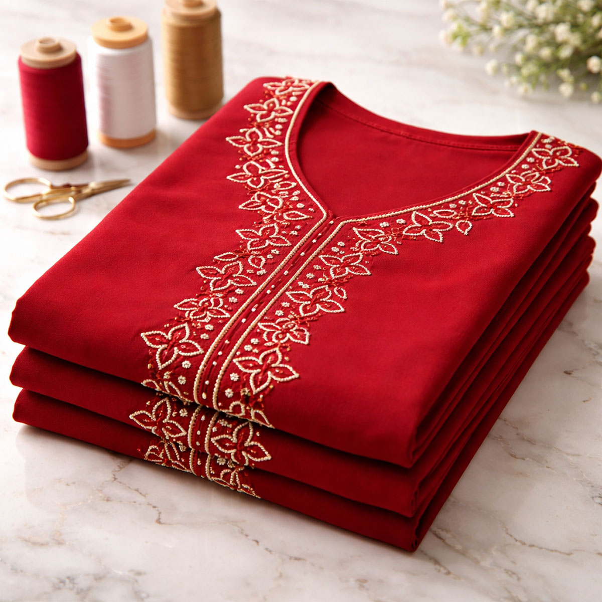 Ladies Baby Silk Stone Jalabia Plain