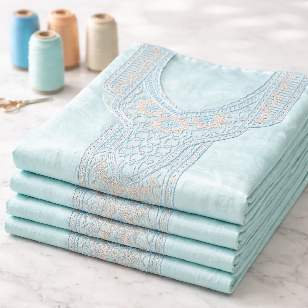 Ladies Baby Silk Jalabia Plain