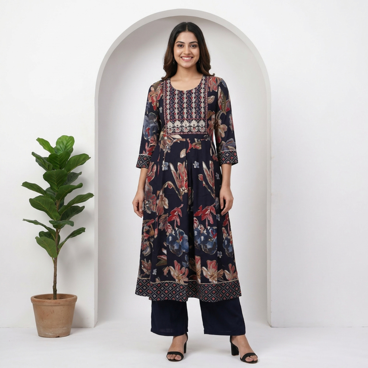 Ladies Kurti Print Heavy
