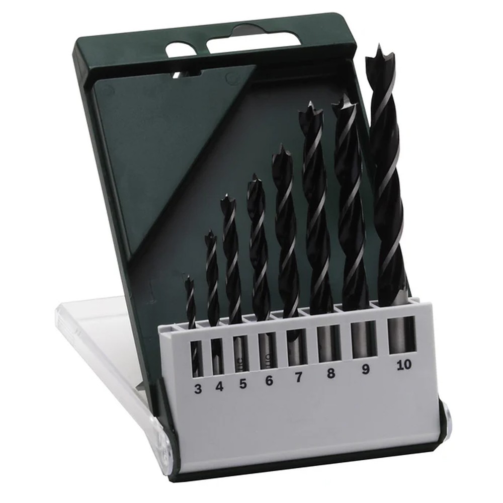 Bosch 8 Pieces Wood Spiral Drill Bit Set