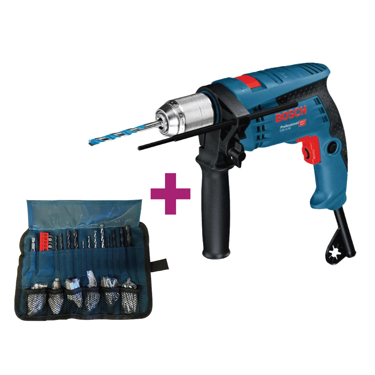 Impact Drill GSB 13 Set