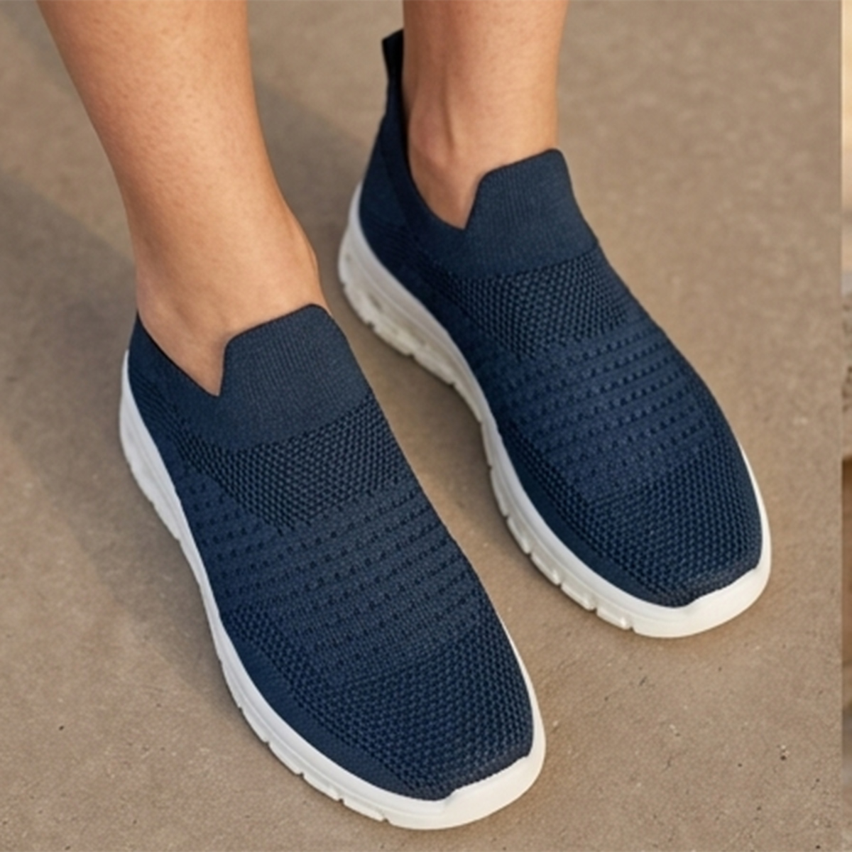 Ladies Sport Shoes Navy Blue