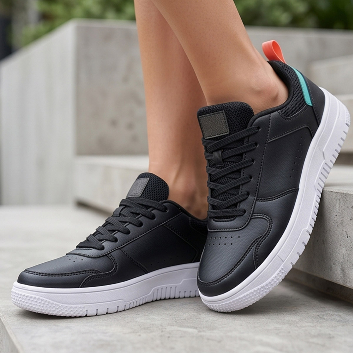 Ladies Sneaker Shoes Black