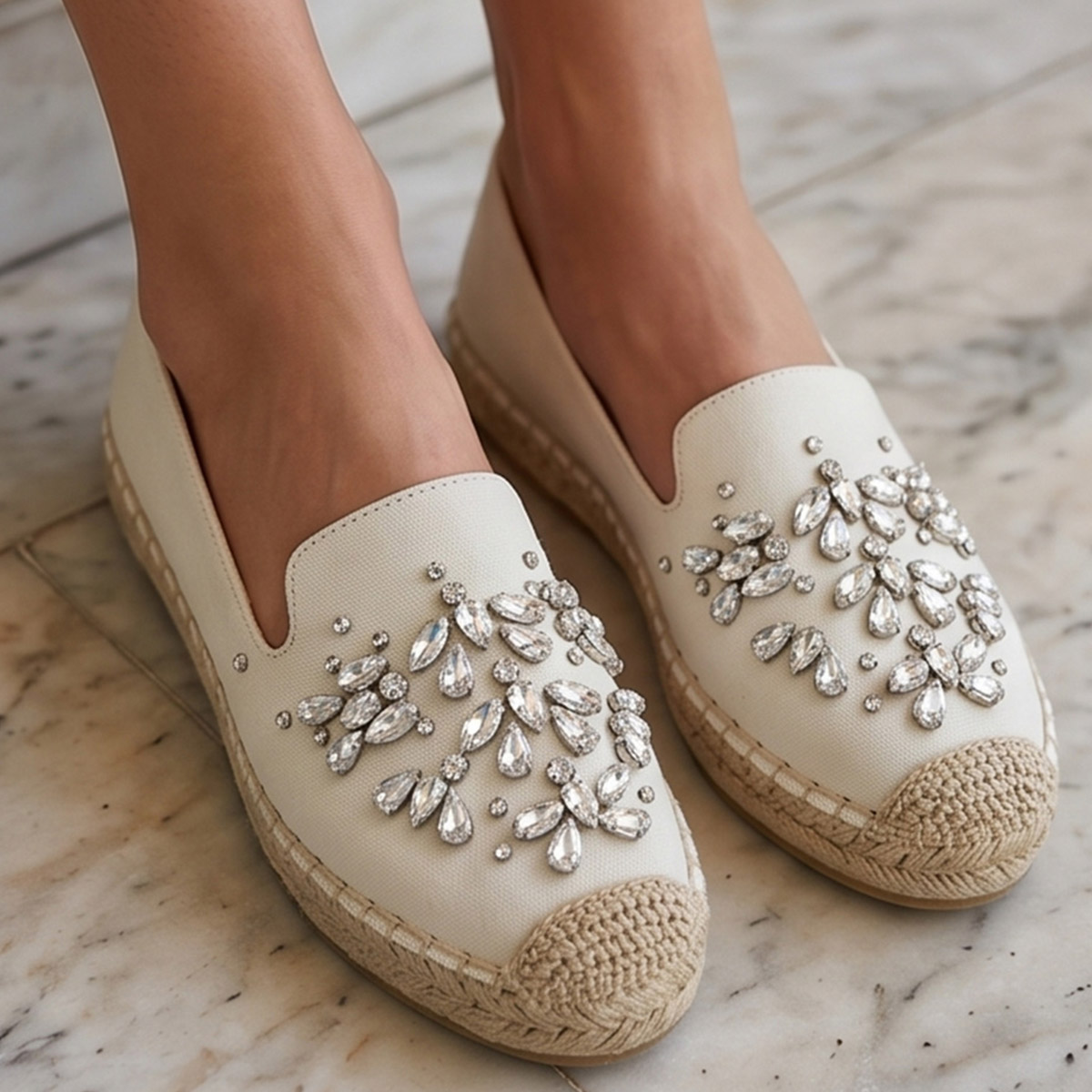 Ladies Sneaker Shoes Beige