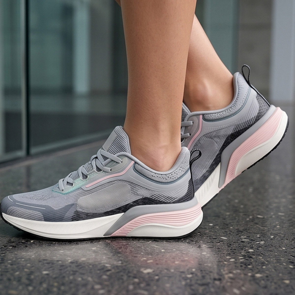 Ladies Sports Shoes Light Grey