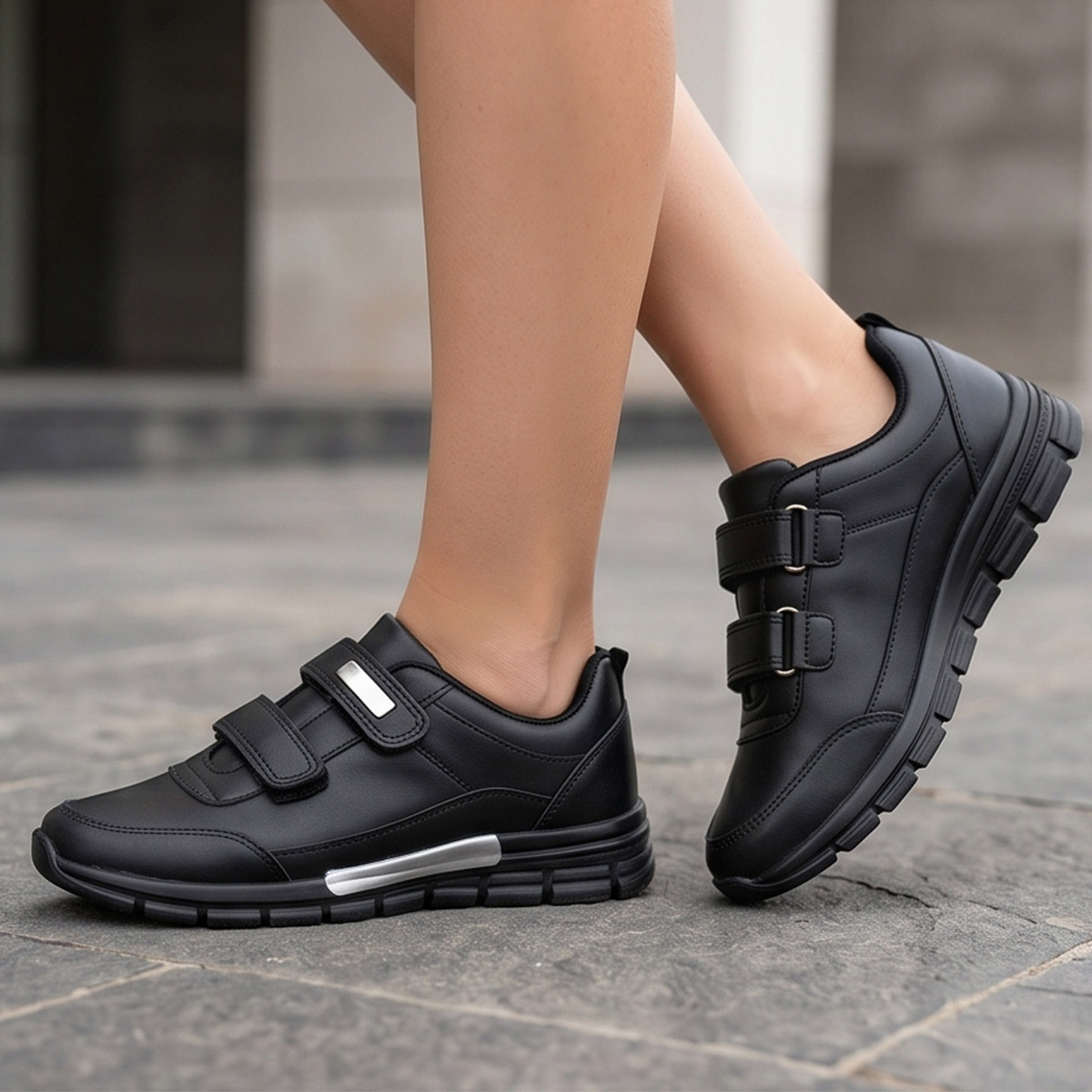 Ladies School Shoes Black