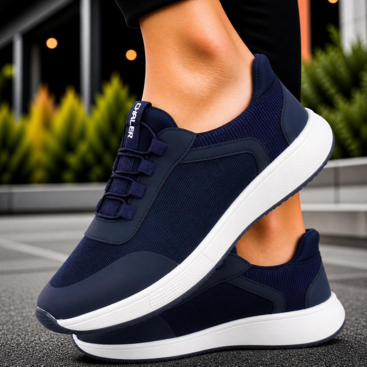 Men Sneakers With Lace