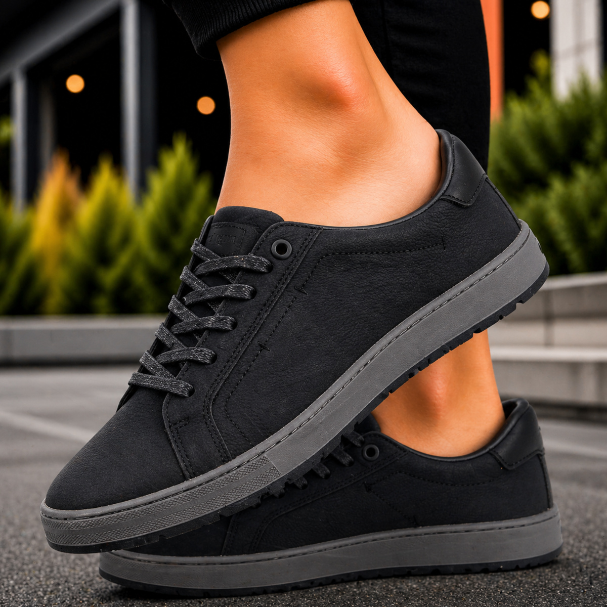 Men Sneakers With Lace
