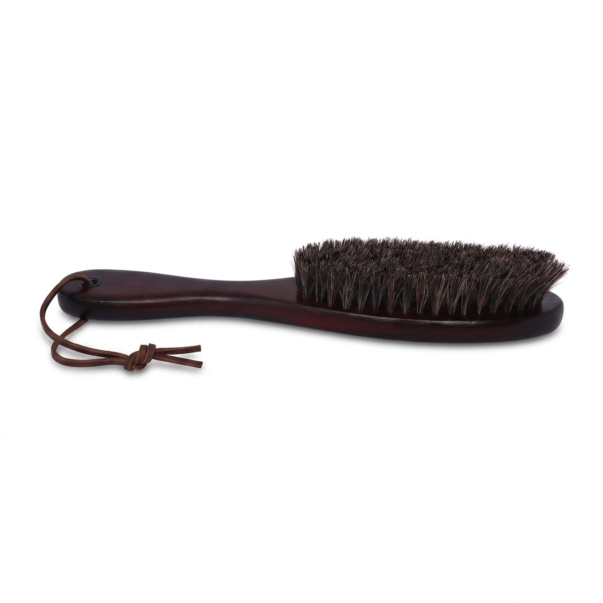 Shoe Brush With Hanging Strap Brown