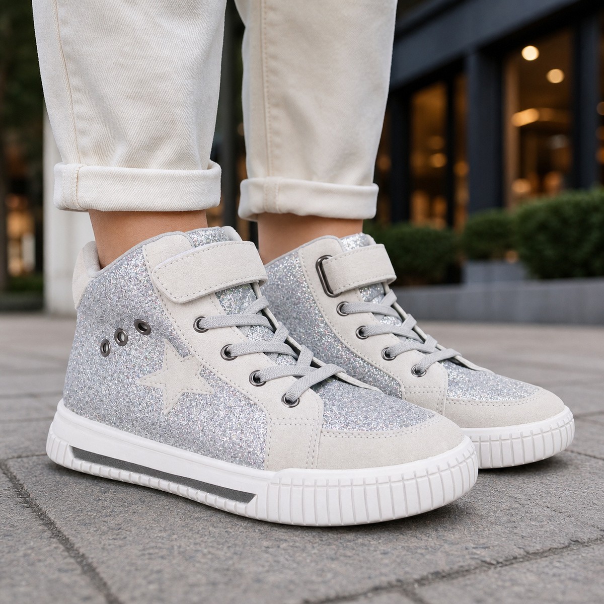 Girls Sneaker High Cut Shoes