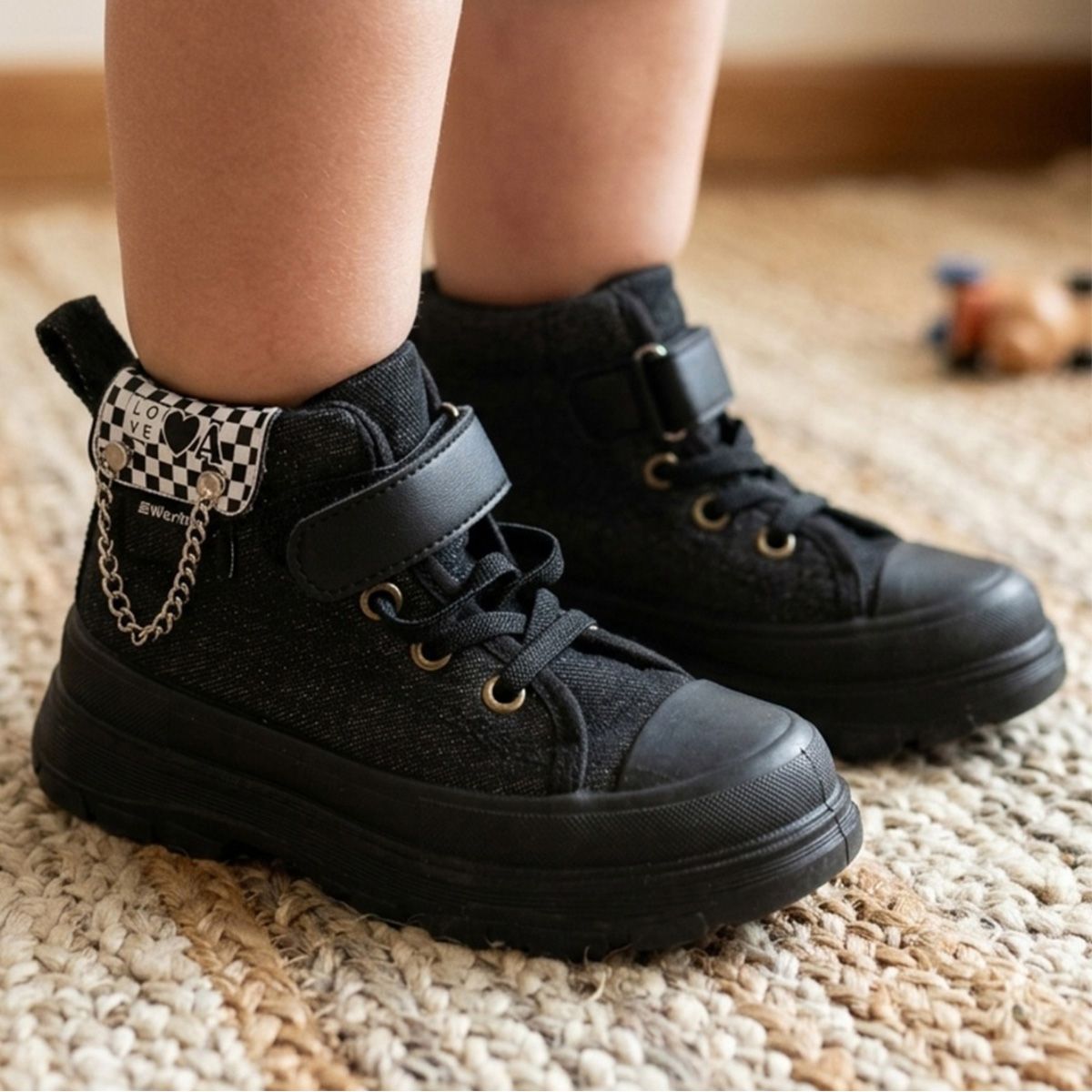 Baby Girl Fabric Boot Low Cut