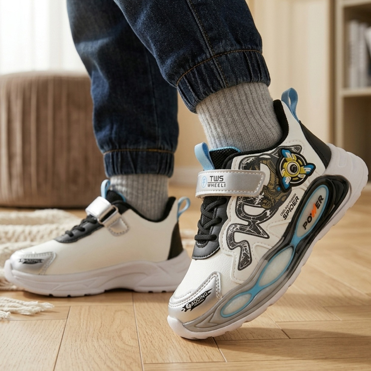 Boys Shoes With Light