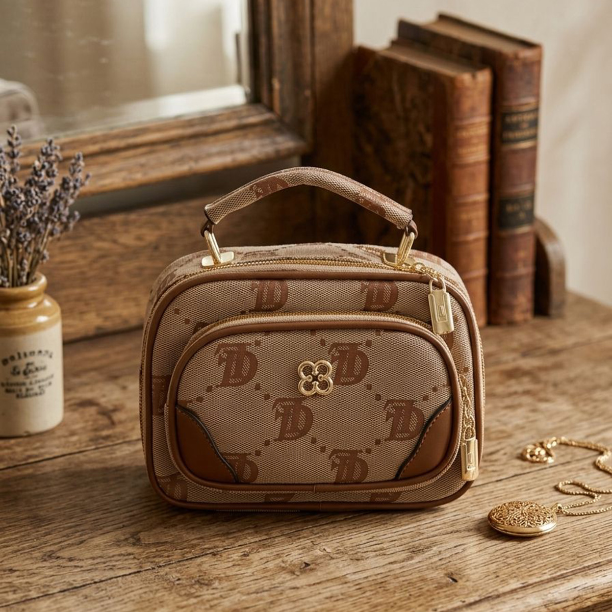 Ladies Hand Bag Soft Printed Small
