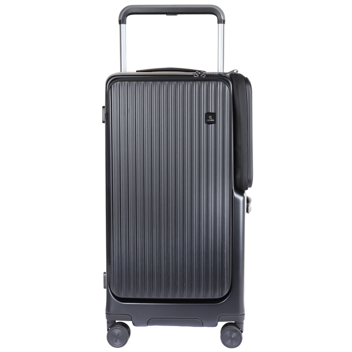Crown Boxy Front Opening Carrry On Trolley Bag Iron Grey 28 Inch