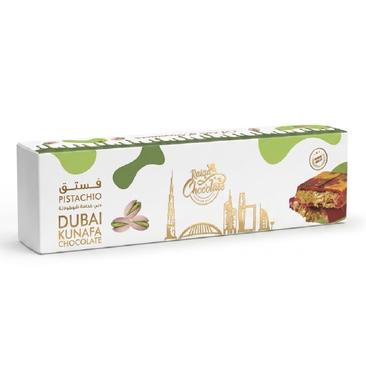 Raiga Kunafa Pistachio Chocolate Dubai 50g