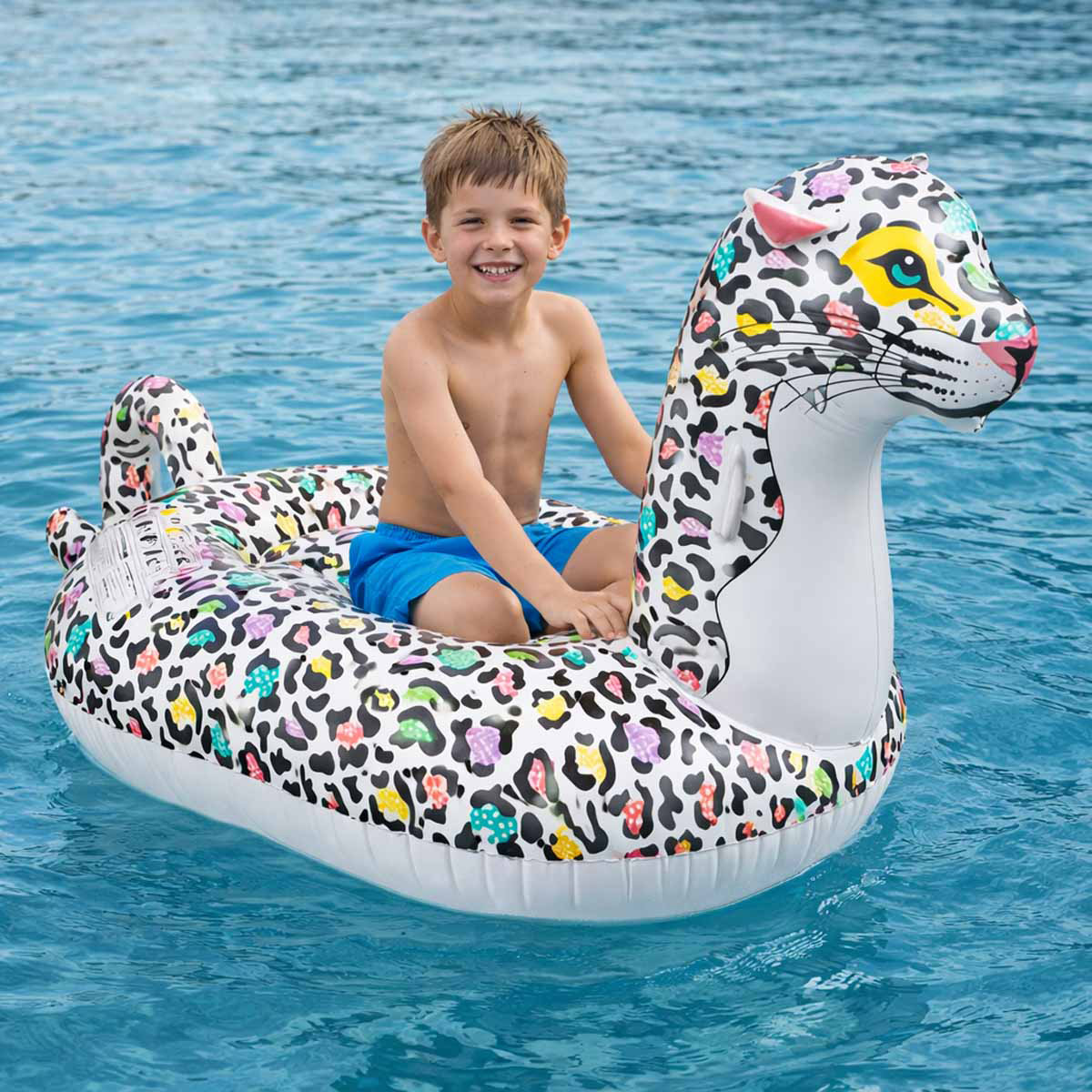 Giant Leopard Swimming Float