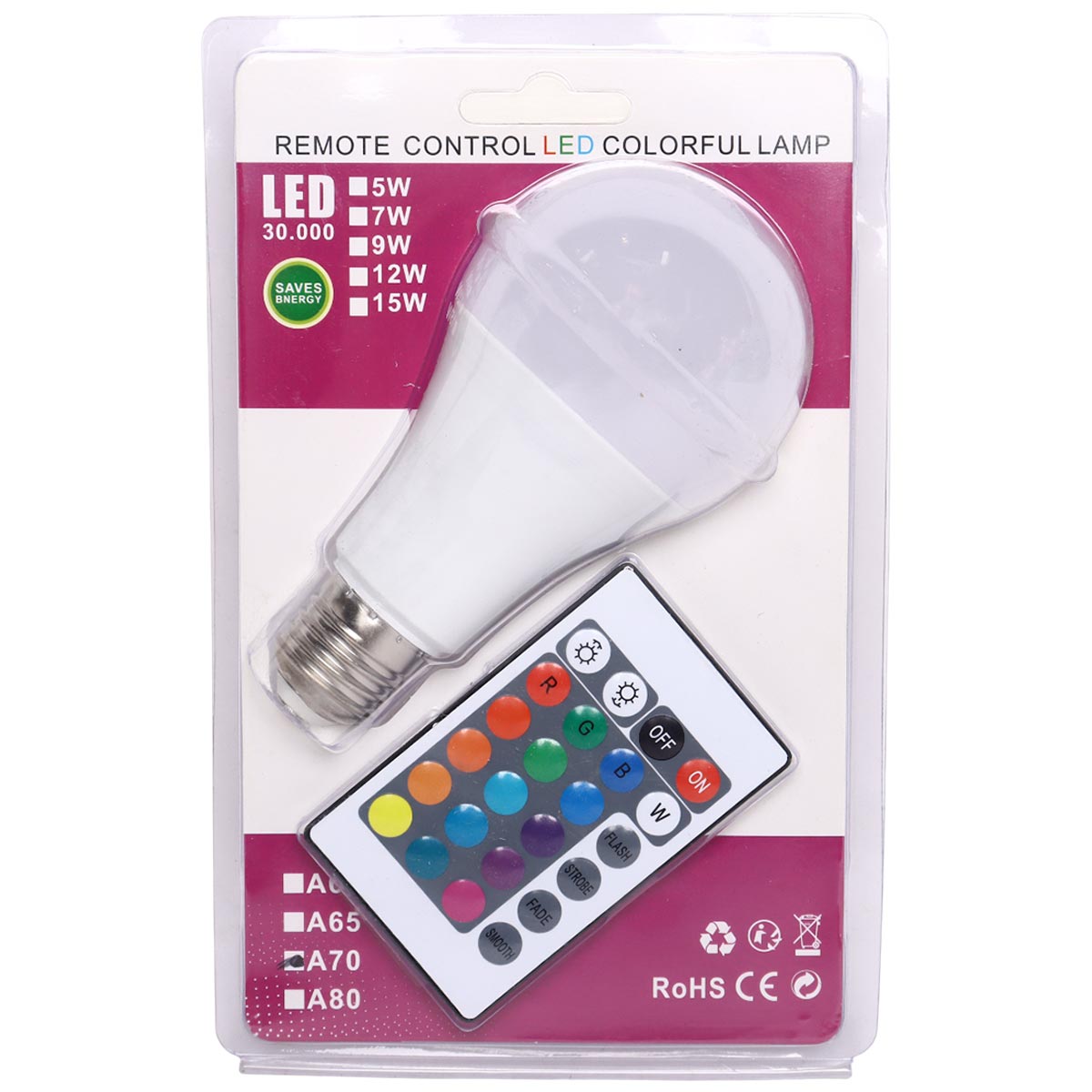 Led Colorfull Lamp Remote Controlled
