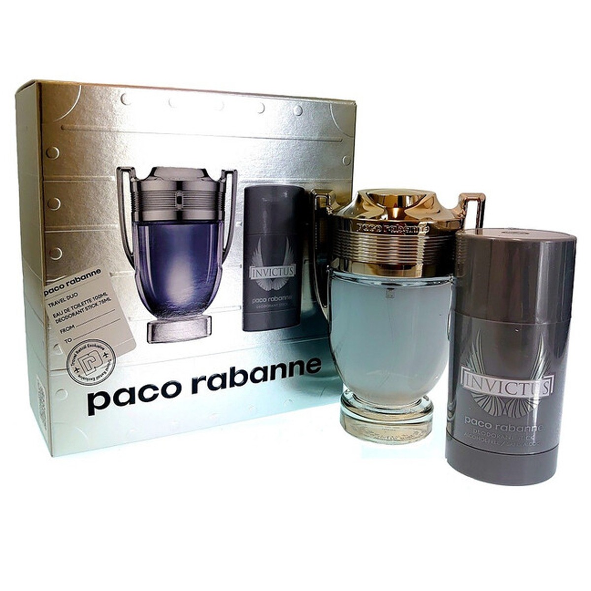 Paco Rabanne Travel Duo Edt 100ml Plus Deodorant Stick
