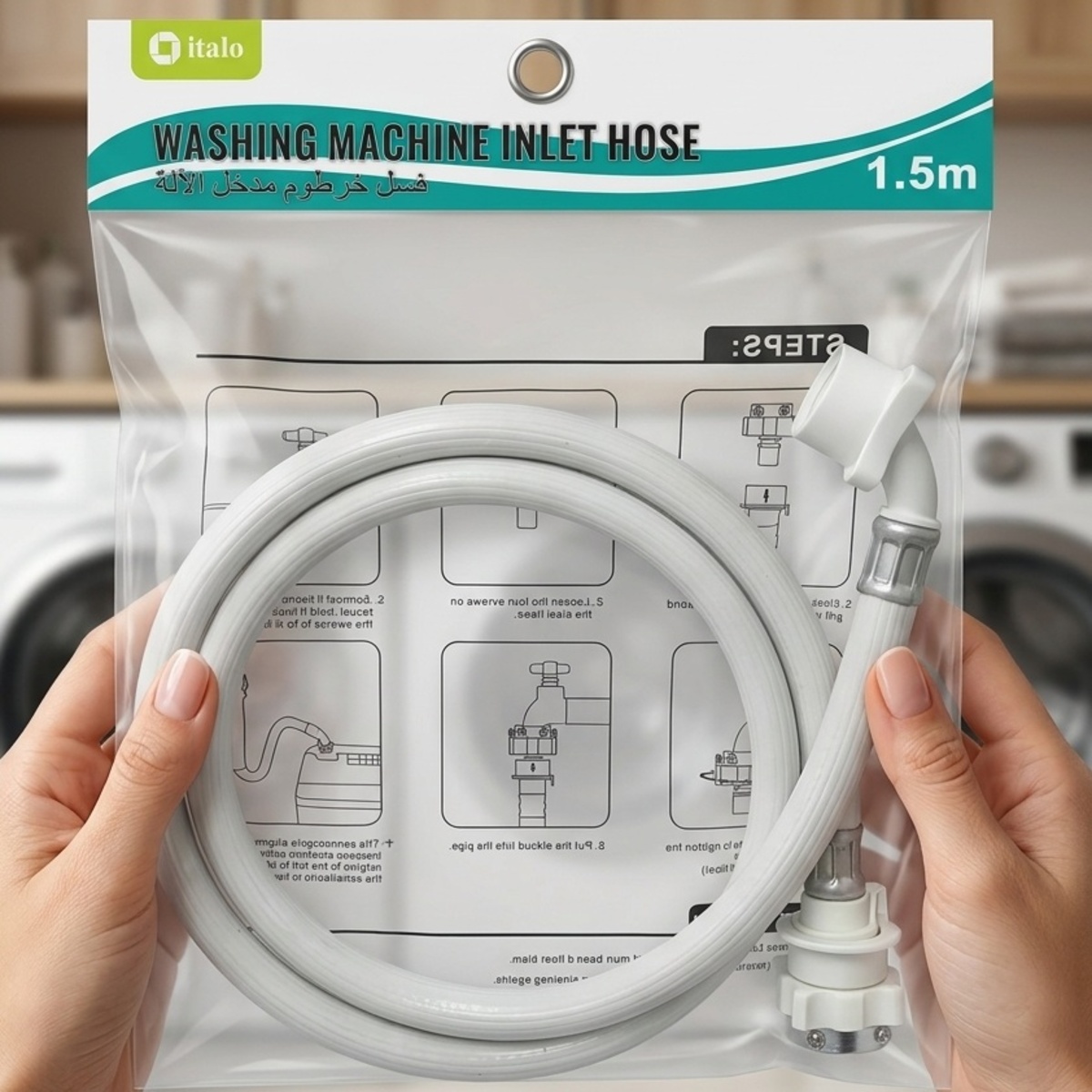 Italo Washing Machine Inlet Hose 1.5 Meter