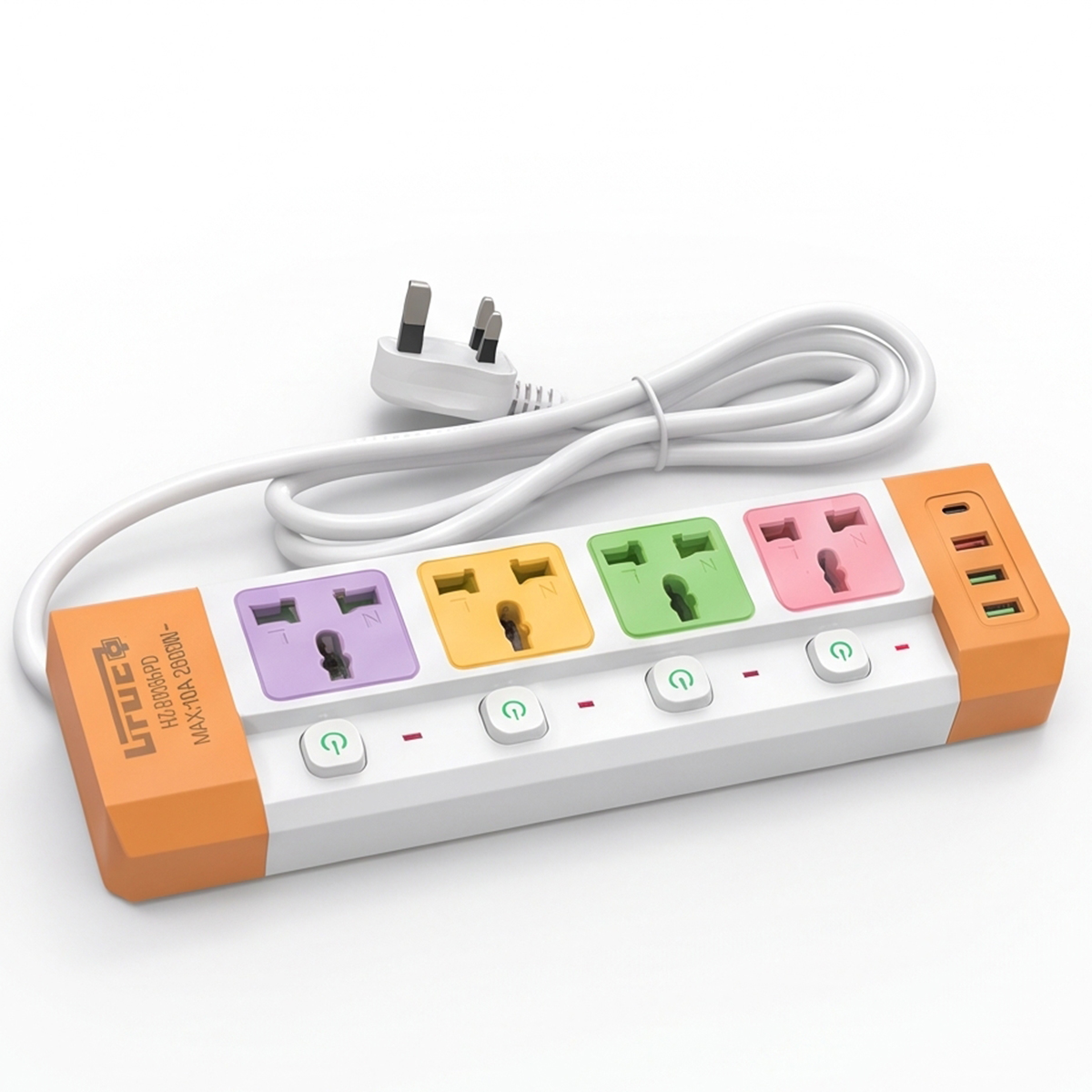 Lruc+ HZ-B1054PD Universal Power Socket Extension
