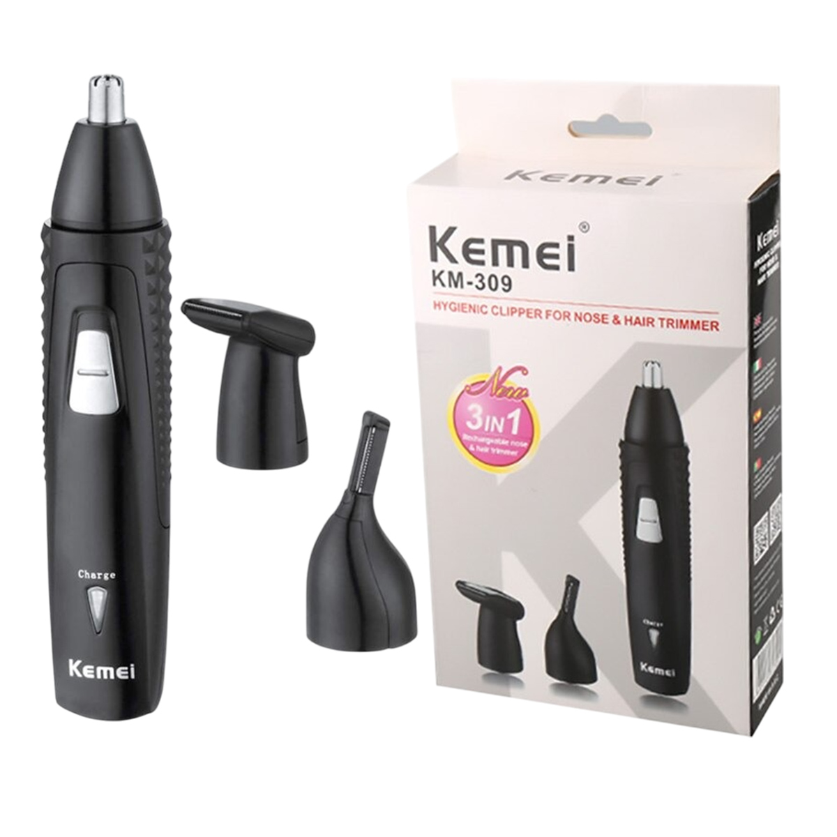 Kemei Rechargeable Hygenic Clipper For Nose & Hair Trimmer KM309