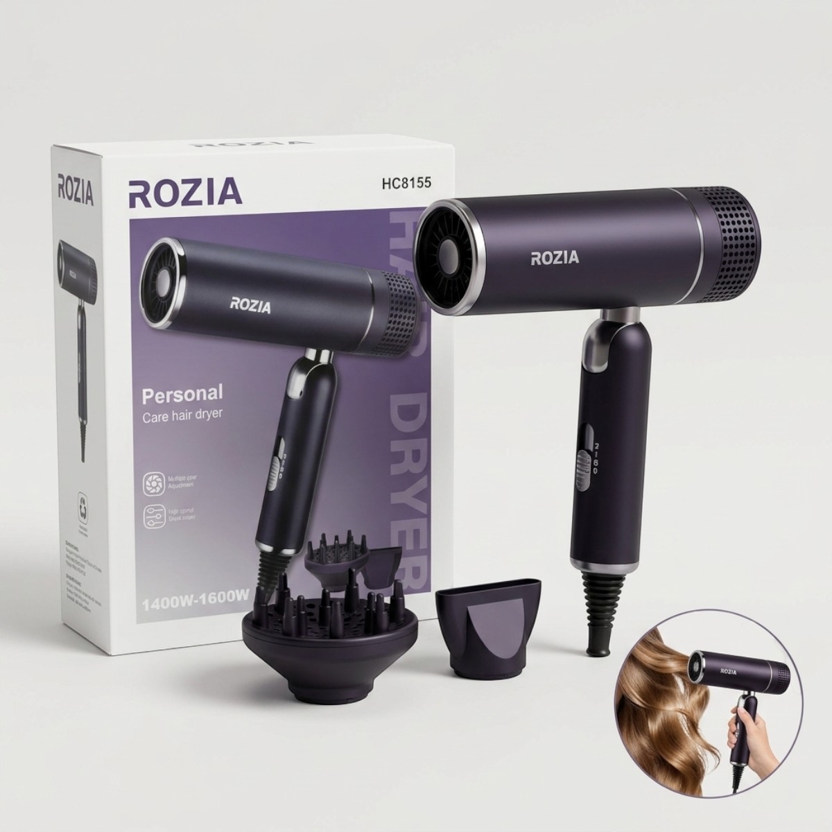 Rozia Personal Care Hair Dryer 1400W-1600W