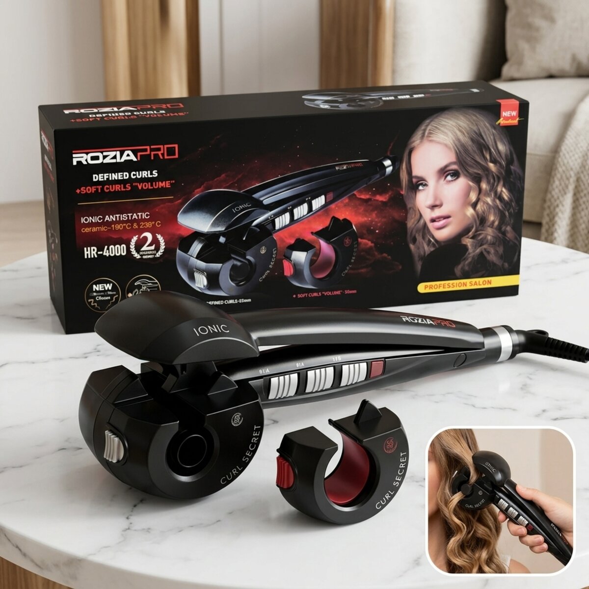 Rozia Pro Ionic Antistatic Ceramic Hair Curler