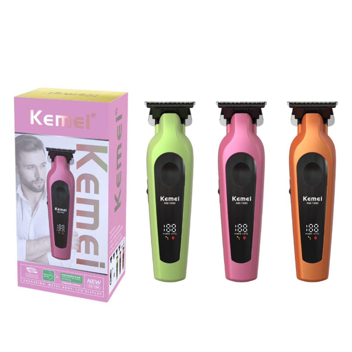 Kemei Rechargeable Hair Trimmer KM1590