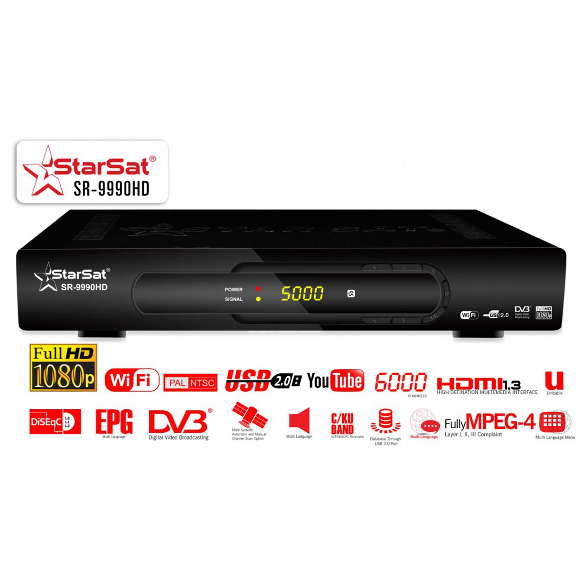 StarSat Satellite Receiver - SR-9990HD