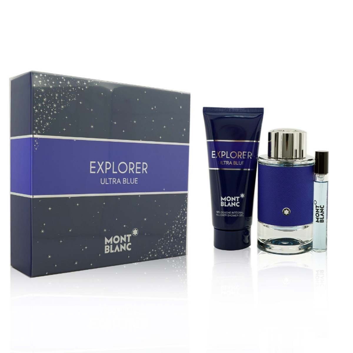 Mont Blanc Explorer Ultra Blue Men's Gift Set (EDP 100ml + EDP 7.5ml + Shower Gel 100ml)