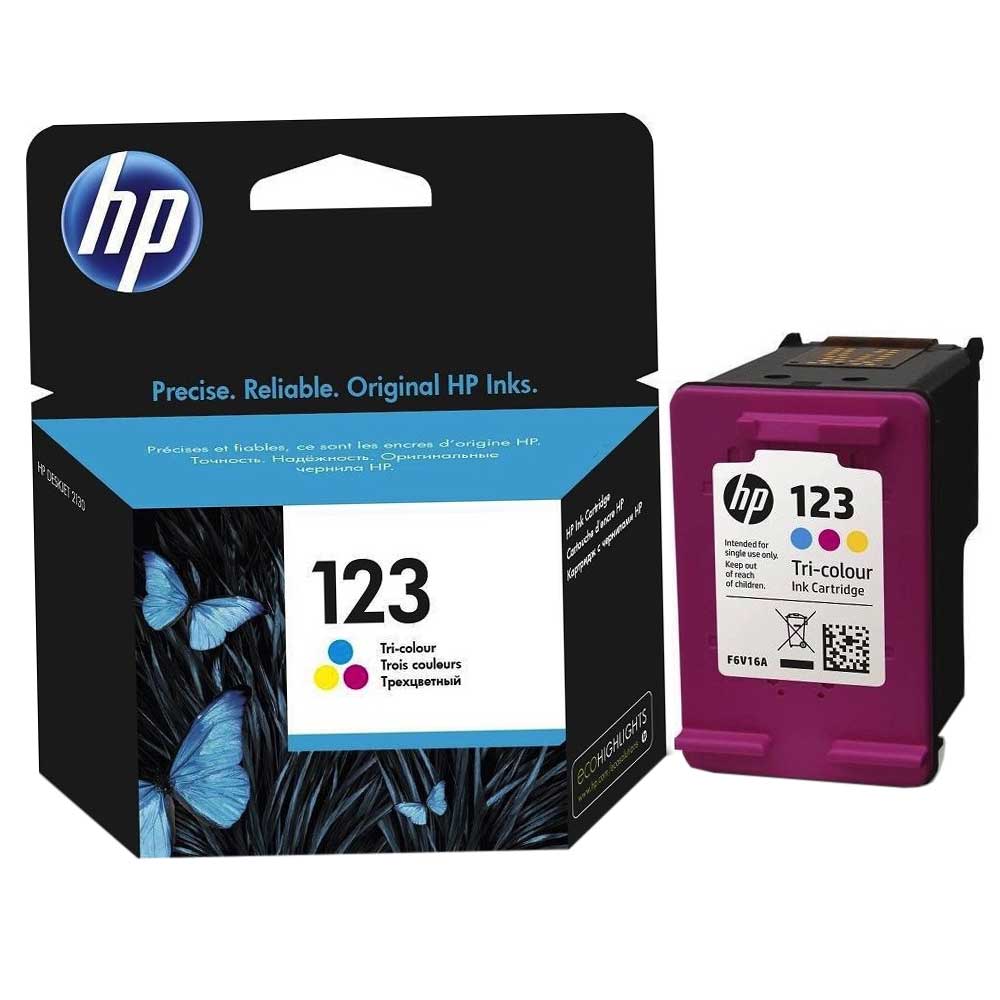 خرطوشة حبر ثلاثية الألوان HP 123 F6V16A