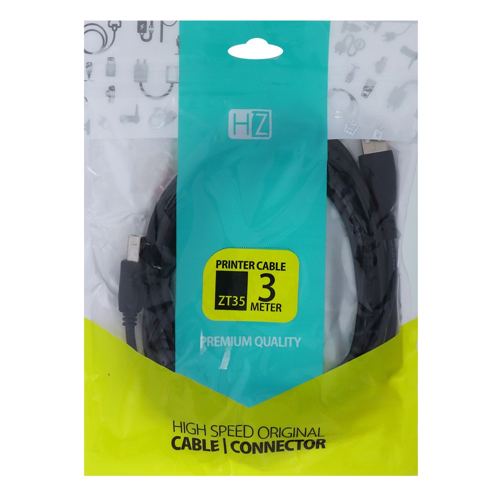 كابل طابعة USB من Heatz بطول 3 أمتار ZT35