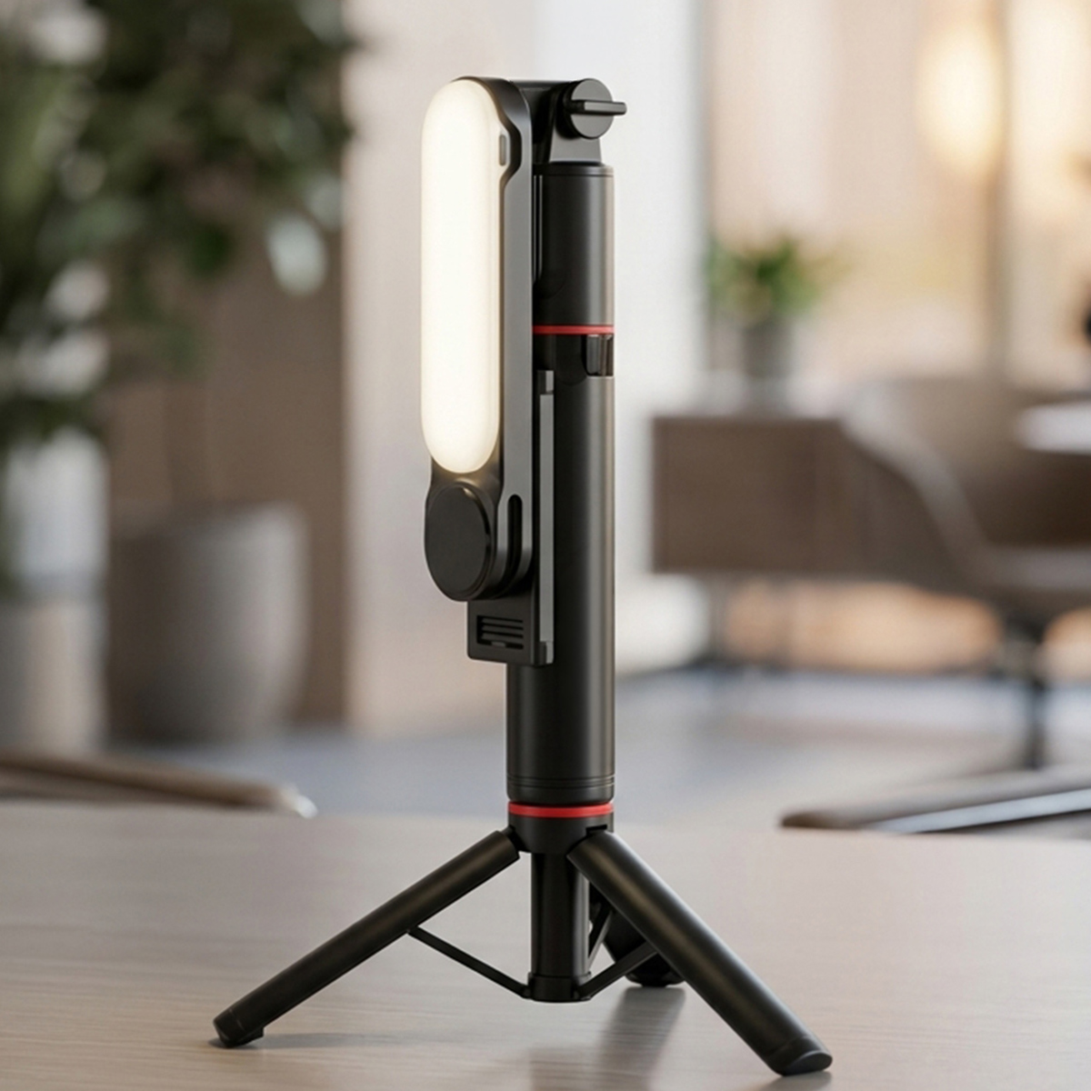 Selfie Stick With Light
