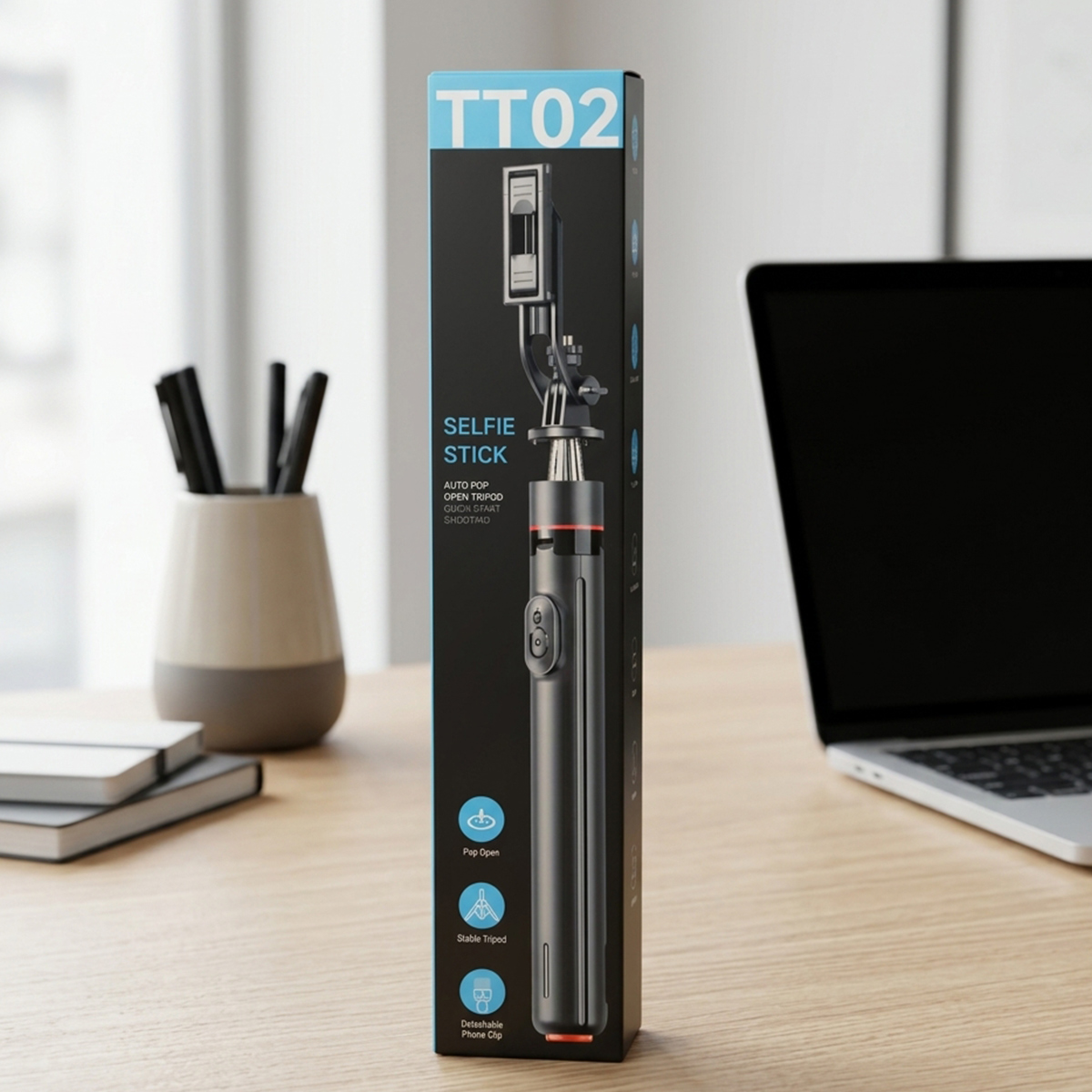 Auto Pop Tripod Selfie Stick