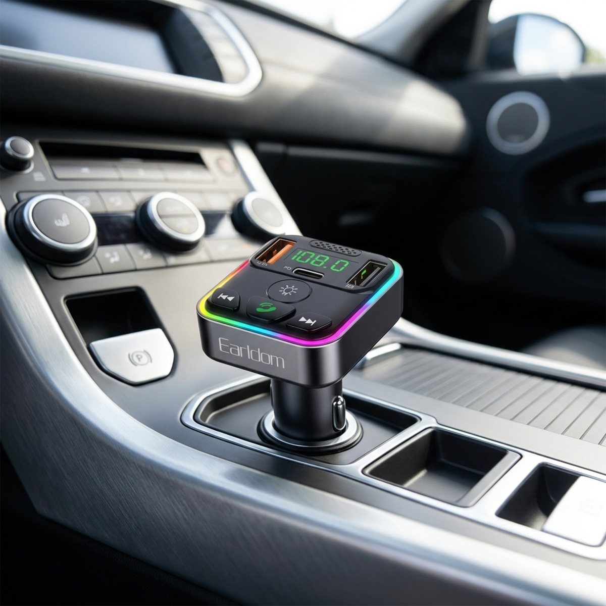 Earldom Bluetooth FM Transmitter and Car Charger