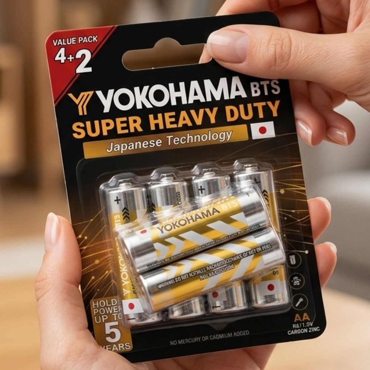 Yokohama AA Batteries 6 Pieces