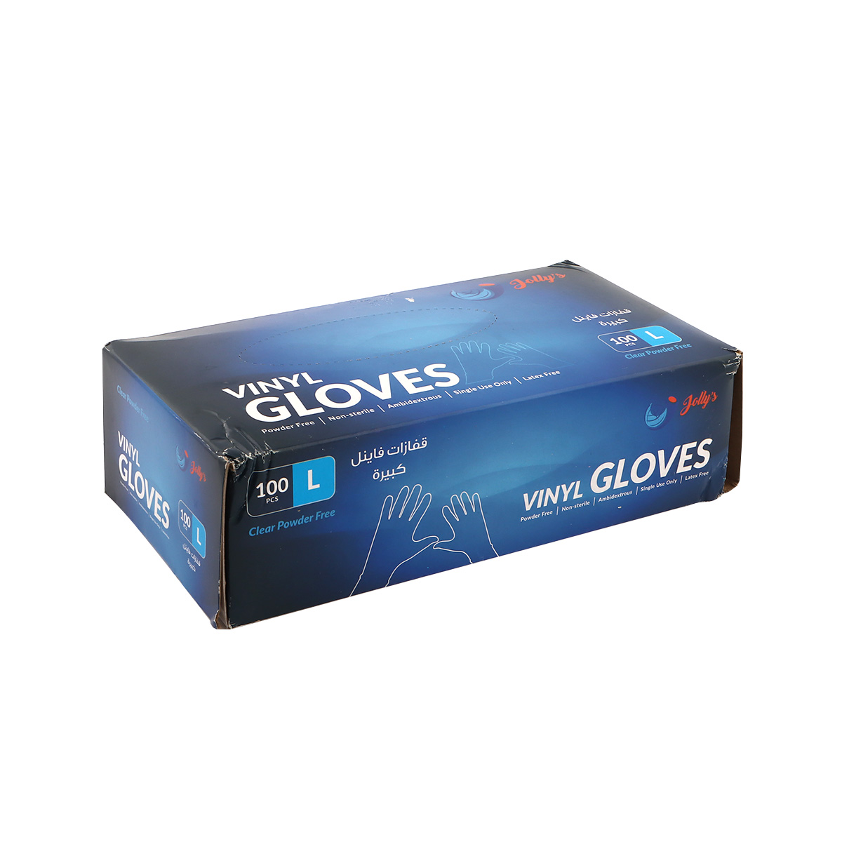 Jolly Vinyl Gloves Large100Pc