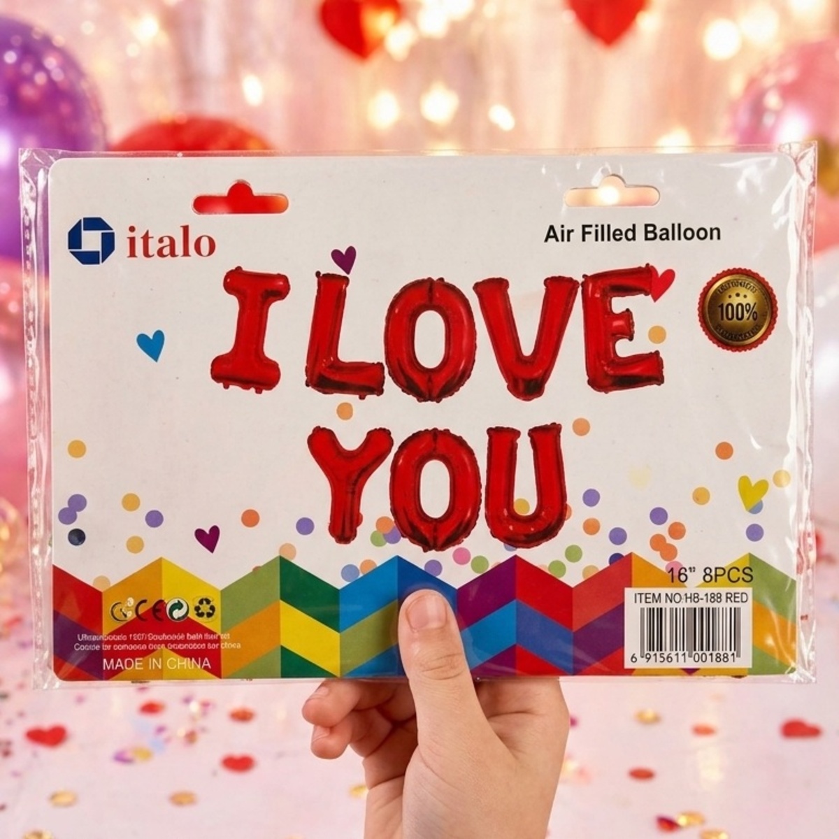 I Love You Foil Ballon
