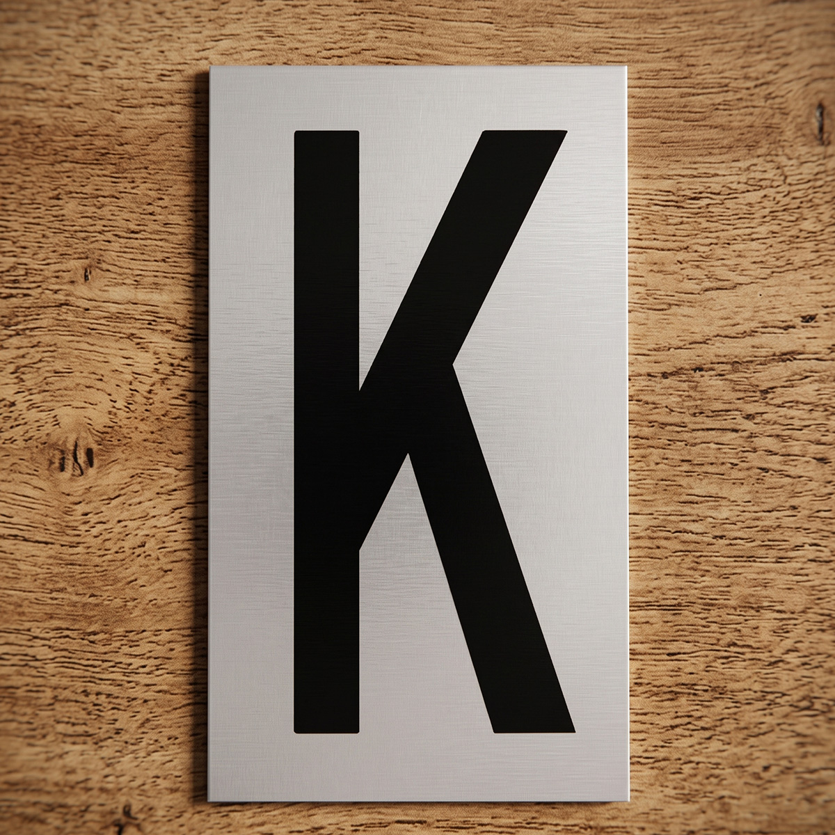 Italo Aluminium Alphabet Sticker 6x10.5cm