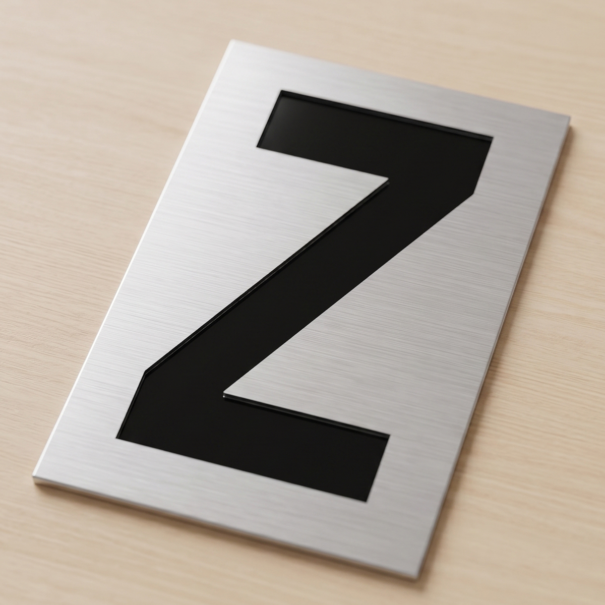 Italo Aluminium Alphabet Sticker 6x10.5cm