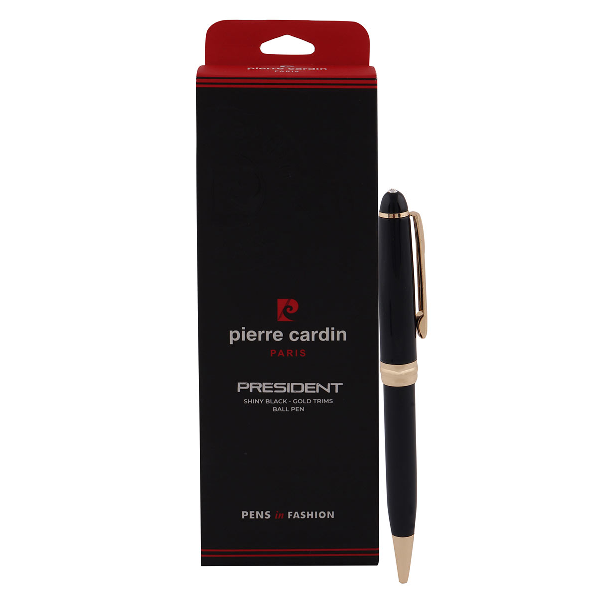 Pierre Cardin President Bp Shiny Black Golden