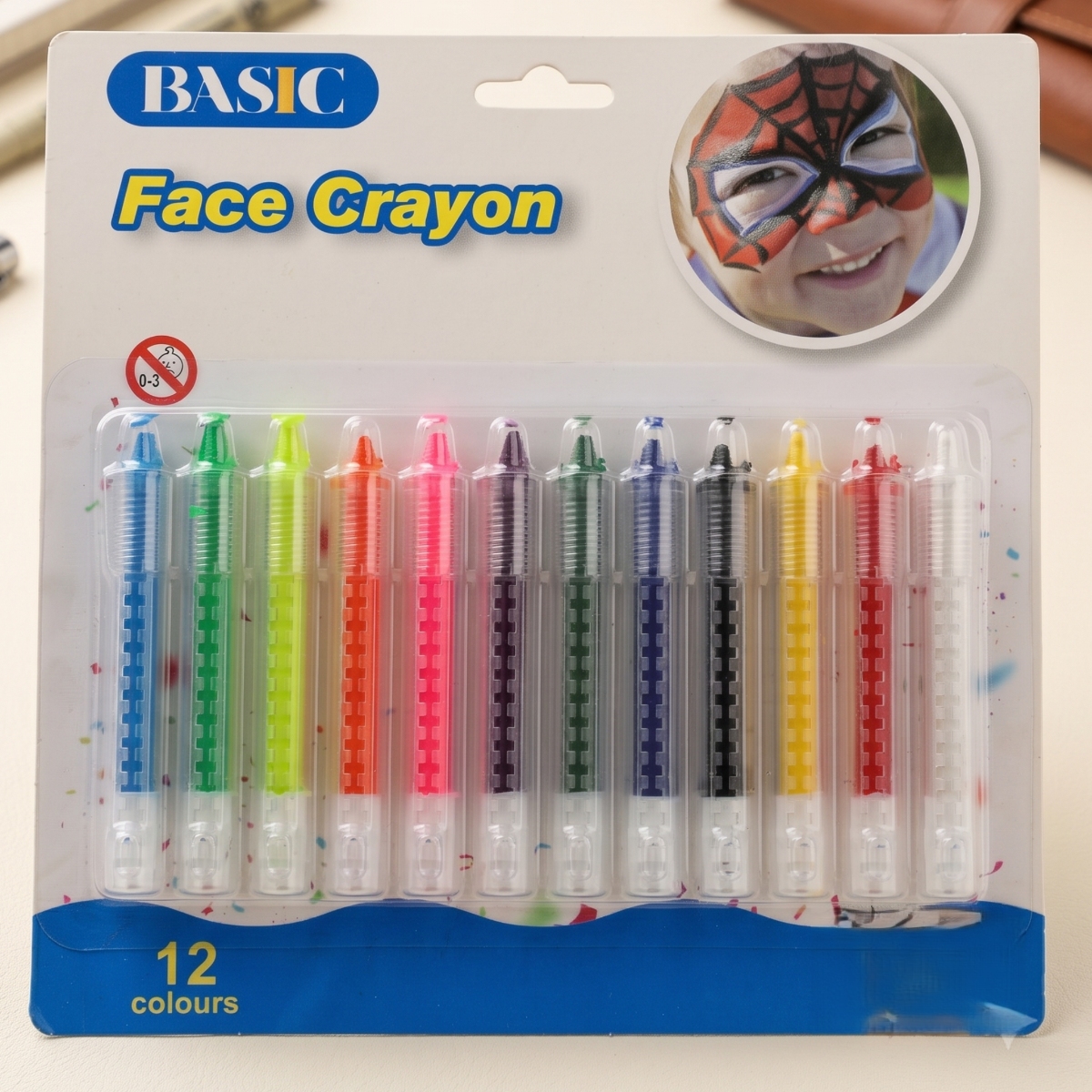 Basic Face Crayon 12 Colours