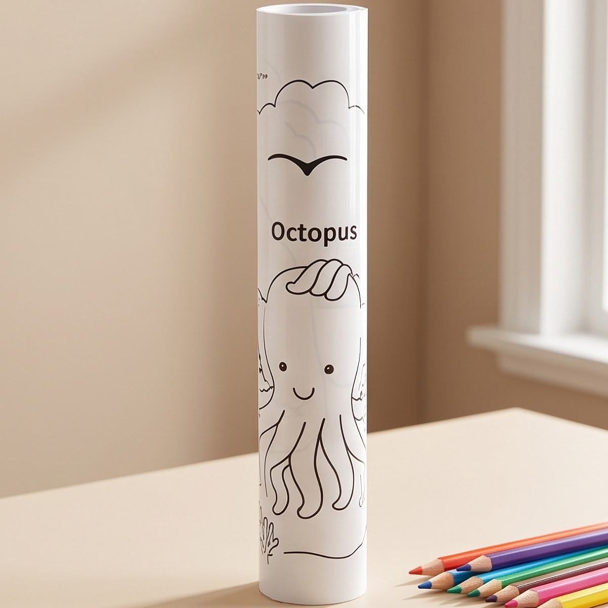Squeaky Clean Wall Coloring Stickers