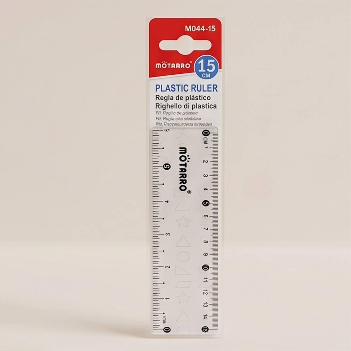 Motarro Transparent Ruler 15cm