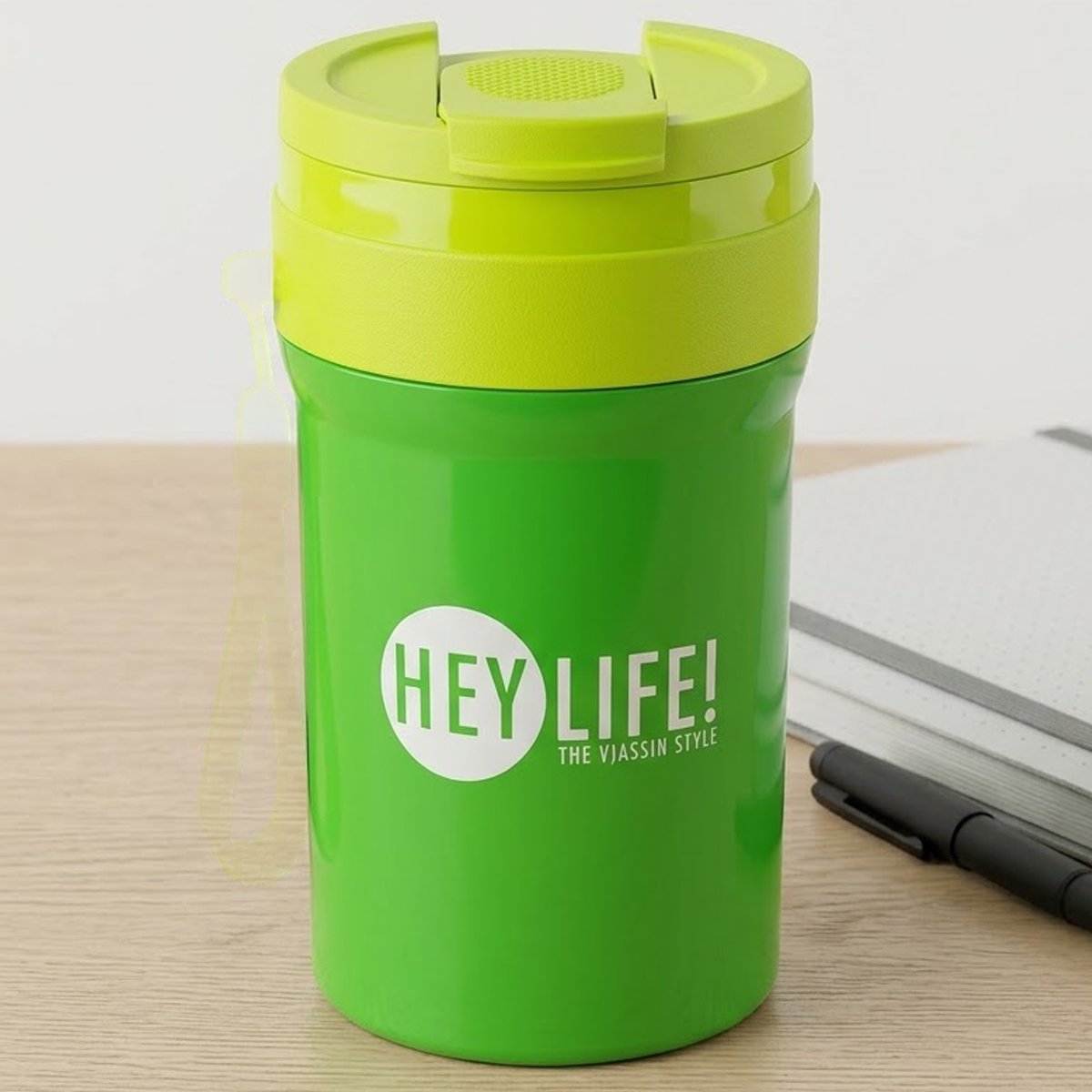 Hey Life Two Tone Water Bottle Green