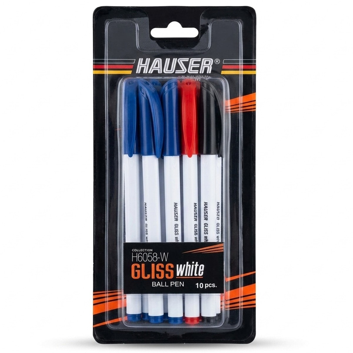Gliss White Ball Pen 10 Pieces